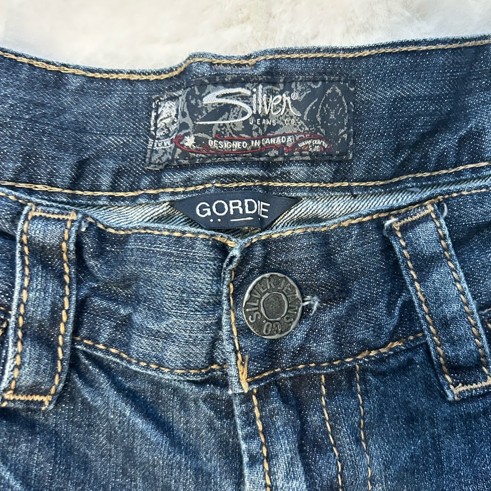 Silver Jeans Gordie Relaxed Fit Dark Wash Jeans Men’s 34x30 Denim - Picture 2 of 7